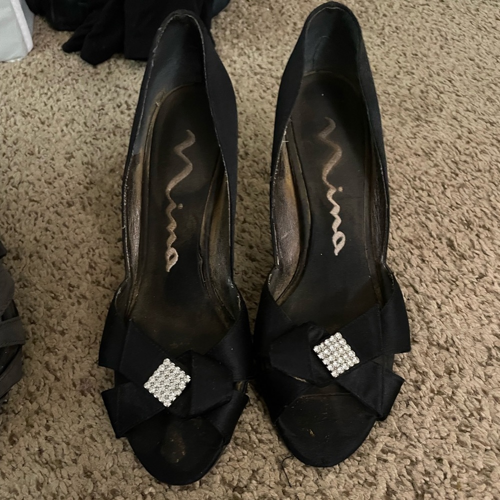 Nina Black Heels